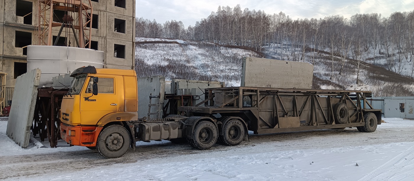 Аренда и услуги панелевозов для перевозки ЖБИ изделий в Шимановске